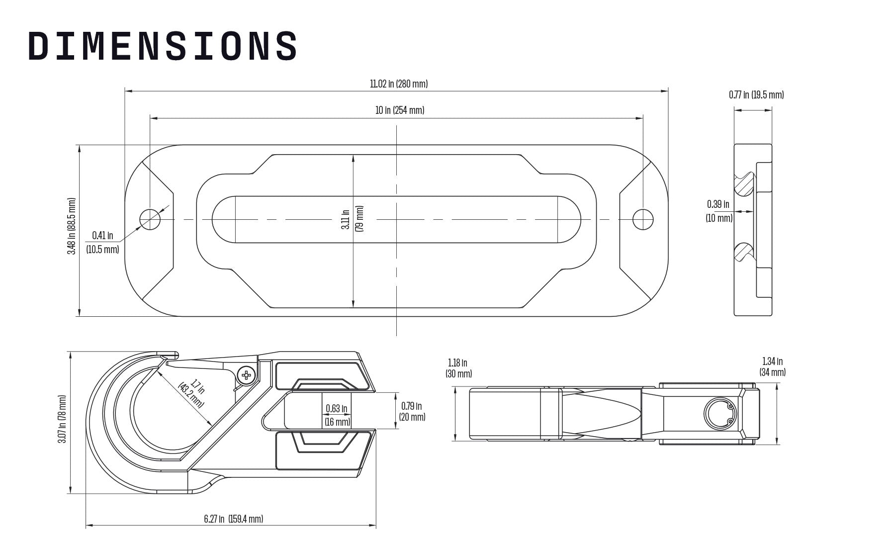 Hawse Fairlead & Hook Kit